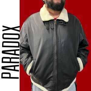 Paradox Bomber Jacket Size Mens XL color Brown